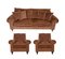 Art Deco French Living Room Set, Set of 3 1