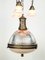 Große antike niederländische Excellite Teardrop Hängelampe aus Glas, 1890er 3