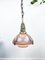 Art Deco Nickel Plated Bronze and Holophane Pendant Light by Émile-Jacques Ruhlmann, 1920s, Image 2