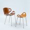 Set of Vintage Finnish Chair and Stool by Olof Kettunen for Merivaara, 1950s 1