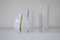 Moderne skandinavische Mid-Century Glasvasen aus Glas von Bertil Vallien für Kosta Boda, Schweden, 1980er, 3er Set 5