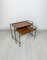Vintage Swedish Teak & Metal Nesting Tables by Silva, Sweden, 1960s, Set of 2 2