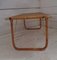 Folding Bamboo and Wicker Table with Metal Corners, 1970s 9