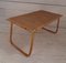 Table Pliante en Osier et Bambou avec Coins en Métal, 1970s 6