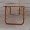 Folding Bamboo and Wicker Table with Metal Corners, 1970s 12
