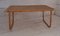 Folding Bamboo and Wicker Table with Metal Corners, 1970s 3