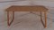 Table Pliante en Osier et Bambou avec Coins en Métal, 1970s 1