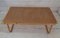 Folding Bamboo and Wicker Table with Metal Corners, 1970s 4
