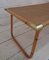 Folding Bamboo and Wicker Table with Metal Corners, 1970s 7
