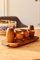 Vintage Eierbecher & Salz Pfefferstreuer aus Holz, 1950er, 9 . Set 5
