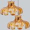Lámpara colgante de cristal de Murano de Mazzega, Italia, años 70, Imagen 8