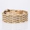 18 Karat Yellow Gold Flowers Ribbon Bracelet, 1960s 5
