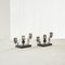 Art Deco Candleholders in Bakelite and Silver Plate, 1940s, Set of 2, Image 2