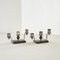 Art Deco Candleholders in Bakelite and Silver Plate, 1940s, Set of 2, Image 7