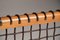 Tabourets Sabre en Bois et Cuir Tissé Marron de Pescetta, Set de 2 4