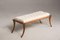 Tabourets Sabre en Bois et Cuir Tissé Marron de Pescetta, Set de 2 12