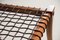 Tabourets Sabre en Bois et Cuir Tissé Marron de Pescetta, Set de 2 7