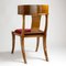 Walnut and Red Velvet Klismos Chairs from Pescetta, Set of 2, Image 9