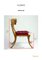 Walnut and Red Velvet Klismos Chairs from Pescetta, Set of 2, Image 13