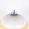Opaline Glass & Marble Base Mushroom Table Lamp, 1960s, Image 3