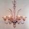Handmade Amethyst Murano Glass Chandelier, Italy, 1980s 2