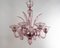 Handgefertigter Amethyst Murano Glas Kronleuchter, Italien, 1980er 3
