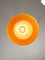 Mid-Century Italian Yellow Glass and Brass Pendant Lamp 7