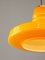Mid-Century Italian Yellow Glass and Brass Pendant Lamp 3