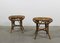 Set of Italian Stools in Rattan and Bamboo attributed to Franco Albini, 1960s 2
