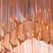 Pink Murano Glass Triedri Suspension Lamp, Italy, 1980s, Image 8