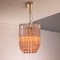 Pink Murano Glass Triedri Suspension Lamp, Italy, 1980s, Image 4