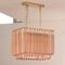 Pink Murano Glass Triedri Suspension Lamp, Italy, 1980s, Image 6