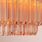 Pink Murano Glass Triedri Suspension Lamp, Italy, 1980s, Image 11