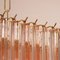 Pink Murano Glass Triedri Suspension Lamp, Italy, 1980s, Image 10