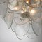 Clear Murano Glass Discs Chandelier, Italy, 1980s 9
