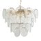 Clear Murano Glass Discs Chandelier, Italy, 1980s 1
