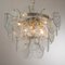 Clear Murano Glass Discs Chandelier, Italy, 1980s 5