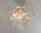 Clear Murano Glass Discs Chandelier, Italy, 1980s 6