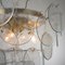 Clear Murano Glass Discs Chandelier, Italy, 1980s 8
