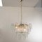 Clear Murano Glass Discs Chandelier, Italy, 1980s 3
