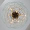Clear Murano Glass Discs Chandelier, Italy, 1980s 10