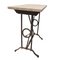 Table d'Appoint en Fer Forgé avec Plateau en Travertin, 1900s 4