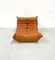 Poltrona Togo Lounge Chair in pelle Dark Cognac attribuita a Michel Ducaroy per Ligne Roset, Immagine 7