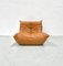 Poltrona Togo Lounge Chair in pelle Dark Cognac attribuita a Michel Ducaroy per Ligne Roset, Immagine 3