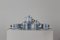 Antonia Campi Tea Service for Six in Porcelain and Gold by Laveno, 1950s, Set of 9 1