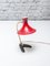 Mid-Century Moderne Schreibtischlampe mit Rotem Schirm, Stilux Milano zugeschrieben, 1950er 9
