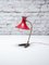 Mid-Century Moderne Schreibtischlampe mit Rotem Schirm, Stilux Milano zugeschrieben, 1950er 5