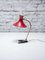 Mid-Century Moderne Schreibtischlampe mit Rotem Schirm, Stilux Milano zugeschrieben, 1950er 3