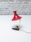 Mid-Century Moderne Schreibtischlampe mit Rotem Schirm, Stilux Milano zugeschrieben, 1950er 15