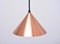 Danish Copper Colored Pendant Light, 1960s, Image 5